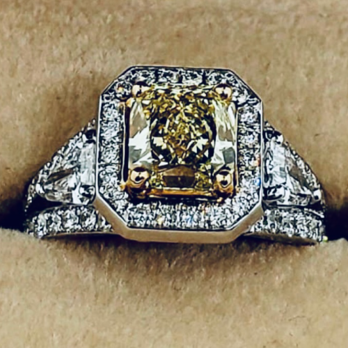 Internally Flawless 1.53ct Yellow Damond Ring – Adorian Jewelry